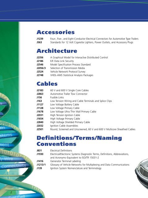 What do SAE standards offer the Automotive Electronics industry ...