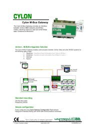 Download Datasheet PDF - Cylon Controls