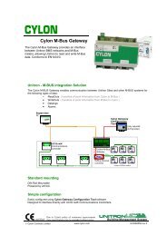 Cylon M-Bus Gateway - Cylon Controls