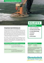 Hartkornmischungen SILATEX® HZ-Spezial - Chemotechnik