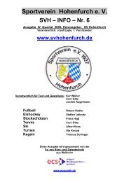 Sportverein Hohenfurch e. V. SVH – INFO – Nr. 6