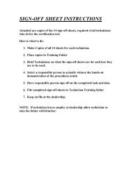 SIGN-OFF SHEET INSTRUCTIONS