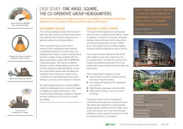 One Angel Square - Case study - Building a sustainable future