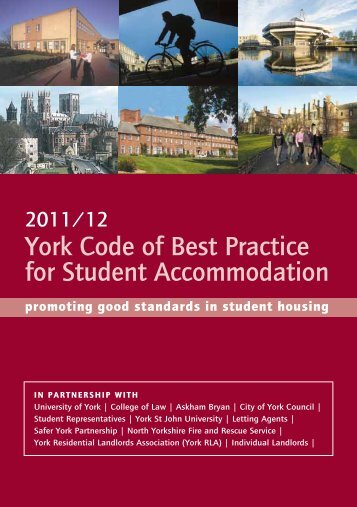York Code of Best Practice for Student Accommodation