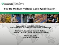 500 Hz Medium Voltage Cable Qualification - Pesicc.org