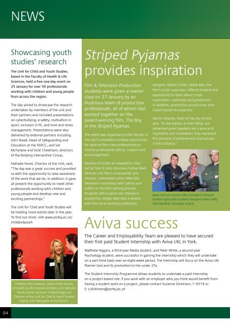 Spring 2012 issue (pdf) - York St John University