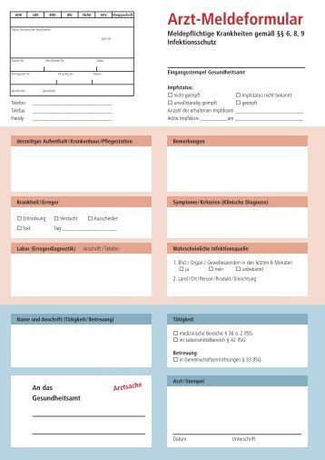 Arzt-Meldeformular - Rationelle Arztpraxis eV