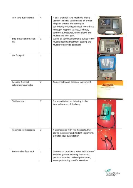 Physiotherapy Equipment