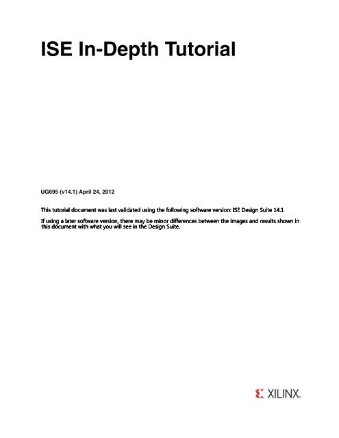 ISE In-Depth Tutorial