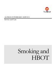 Smoking and HBOT