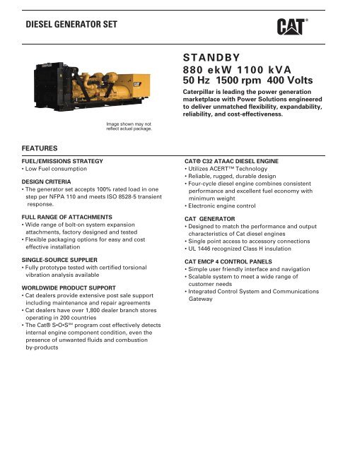 Hz To Rpm >> Standby 880 Ekw 1100 Kva 50 Hz 1500 Rpm 400 Volts Caterpillar Hz To Rpm >> Standby 880 Ekw 1100 Kva 50 Hz 1500 Rpm 400 Volts Caterpillar