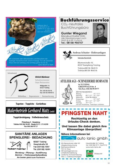 Download Heft 06 / Juni 2011 - Tutzinger Nachrichten