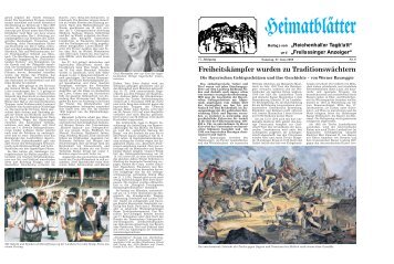 Freiheitskämpfer wurden zu Traditionswächtern - 850 Jahre Stadt ...