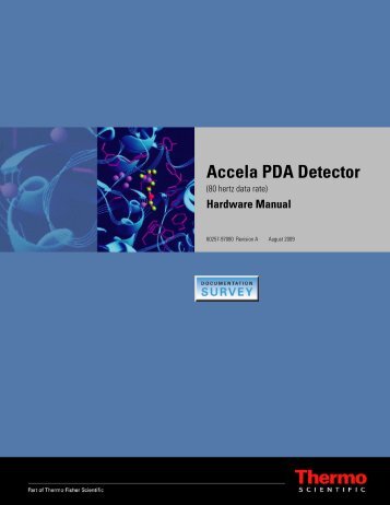Accela PDA Detector (80 Hz) Hardware Manual
