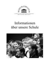 WG-Infomappe (pdf) - Wilhelm-Gymnasium Hamburg