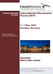 International Electronics Forum 2010 - Future Horizons