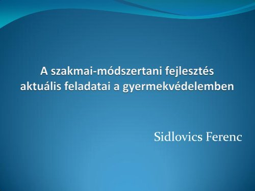 Sidlovics Ferenc