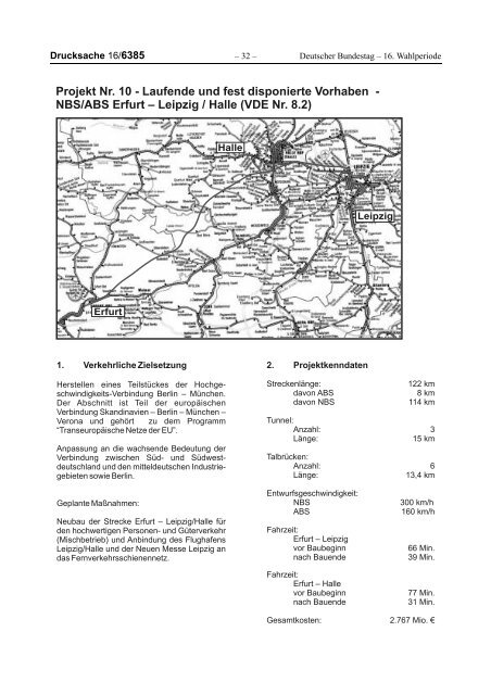 Laufende und fest disponierte Vorhaben 29a - Neue Vorhaben