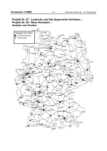 Laufende und fest disponierte Vorhaben 29a - Neue Vorhaben