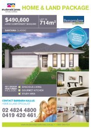 Download PDF Brochure - McDonald Jones Homes