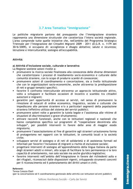 2. Presentazione del Settore - Nuovo portale della Regione Campania