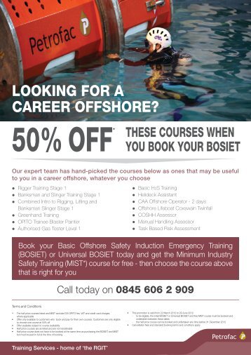 LOOKING FOR A CAREER OFFSHORE? - Petrofac