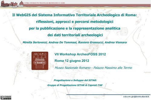 PDF = ROMA ARCHEOLOGIA: Dott.ssa Mirella Serlorenzi (a cura di)