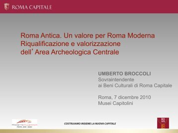 (1998-2011) â Documents [in PDF] - Rome - The Imperial Fora