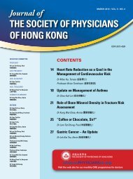 the Society of PhySicianS of hong Kong