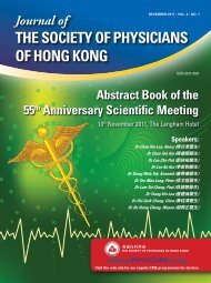 the Society of Physicians of Hong Kong