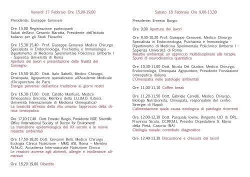 Volantino programma in pdf - Assise della Città di Napoli e del ...