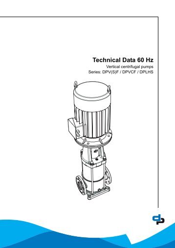 Technical Data 60 Hz - DP Pumps