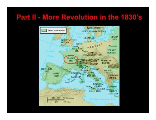 The Revolutions of the 1820’s & 1830’s in Europe