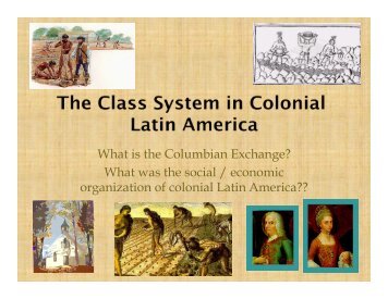 What was the social / economic organization of colonial Latin America??