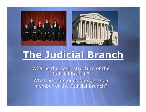 The Judicial Branch