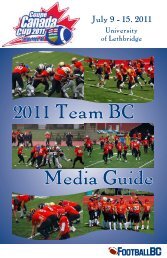 2011 Team BC Media Guide - Football BC