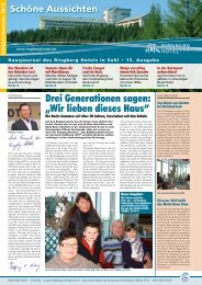 Hausjournal des Ringberg Hotels in Suhl • 15. Ausgabe
