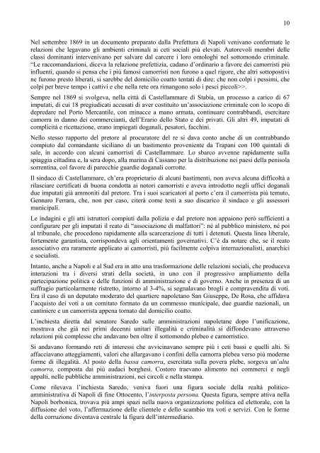 Le origini della camorra - (anno 2010) - Osservatorio per la legalità ...