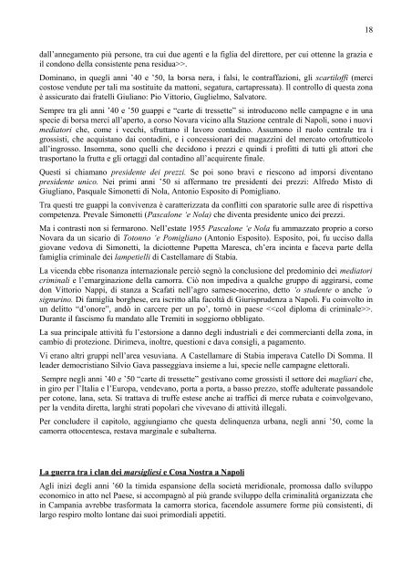 Le origini della camorra - (anno 2010) - Osservatorio per la legalità ...