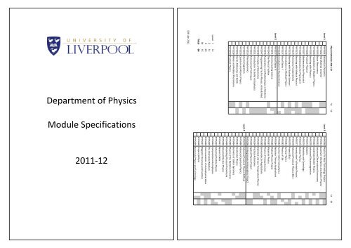 PHYS100-499 Oct 2011+cover - University of Liverpool