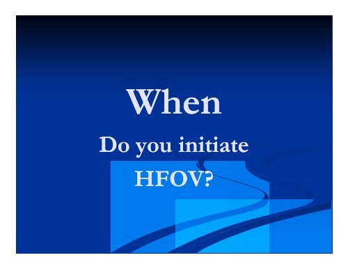 HFOV for Larger Pediatric and Adult Patients