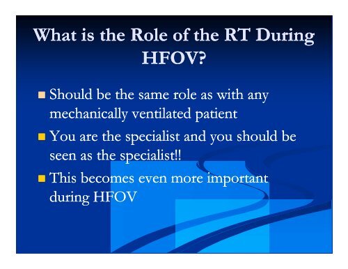 HFOV for Larger Pediatric and Adult Patients