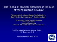 of young children in Malawi