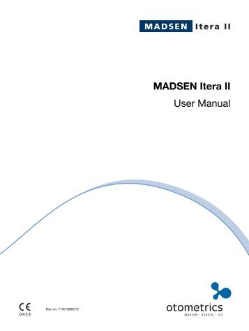 MADSEN Itera II User Manual