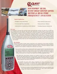 HAND HELD SOUND LEVEL METER & REAL-TIME FREQUENCY ANALYZER ease-ofuse