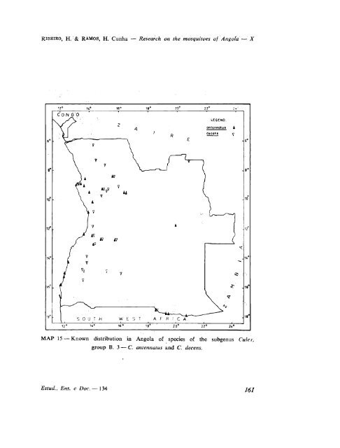 Research on the mosquitoes of Angola - Systematic Catalog of ...