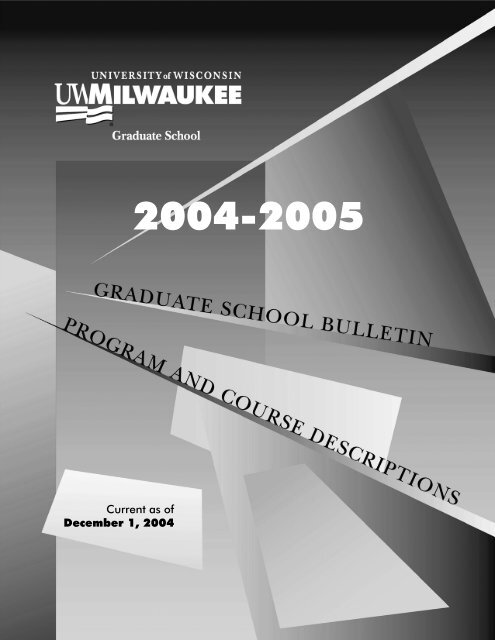 Academic Calendars and Deadlines - UW-Milwaukee Graduate ...