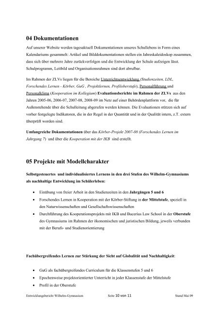 03 Erfahrungen, Erfolgsbewertung, Evaluation - Wilhelm ...