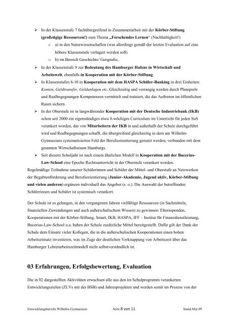 03 Erfahrungen, Erfolgsbewertung, Evaluation - Wilhelm ...