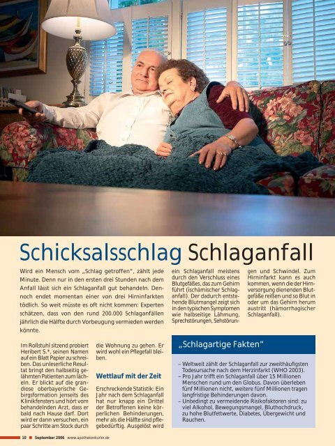 Schicksalsschlag Schlaganfall Schicksalsschlag ... - Feierabend